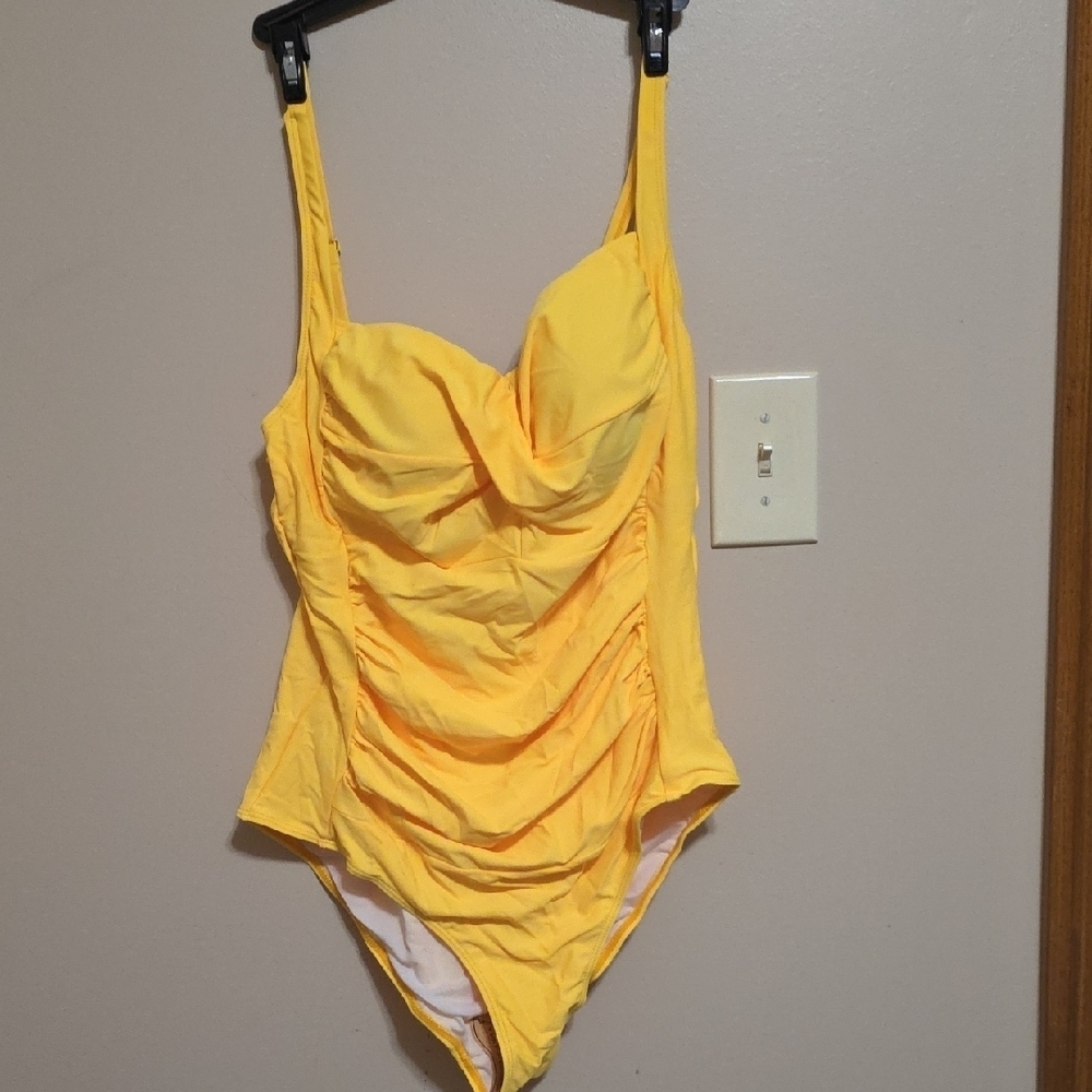 Yellow One-Piece Swimsuit